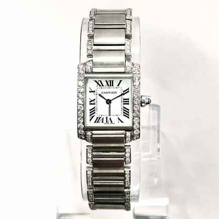  Cartier Tank Française Quartz 20mm Steel 1.88TCW DIAMOND Watch </h1> 
