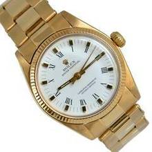 Thumbnail von Rolex Oyster Perpetual 31 6751 Midsize 31MM white dial yellow gold 18KT 1974's </h1>