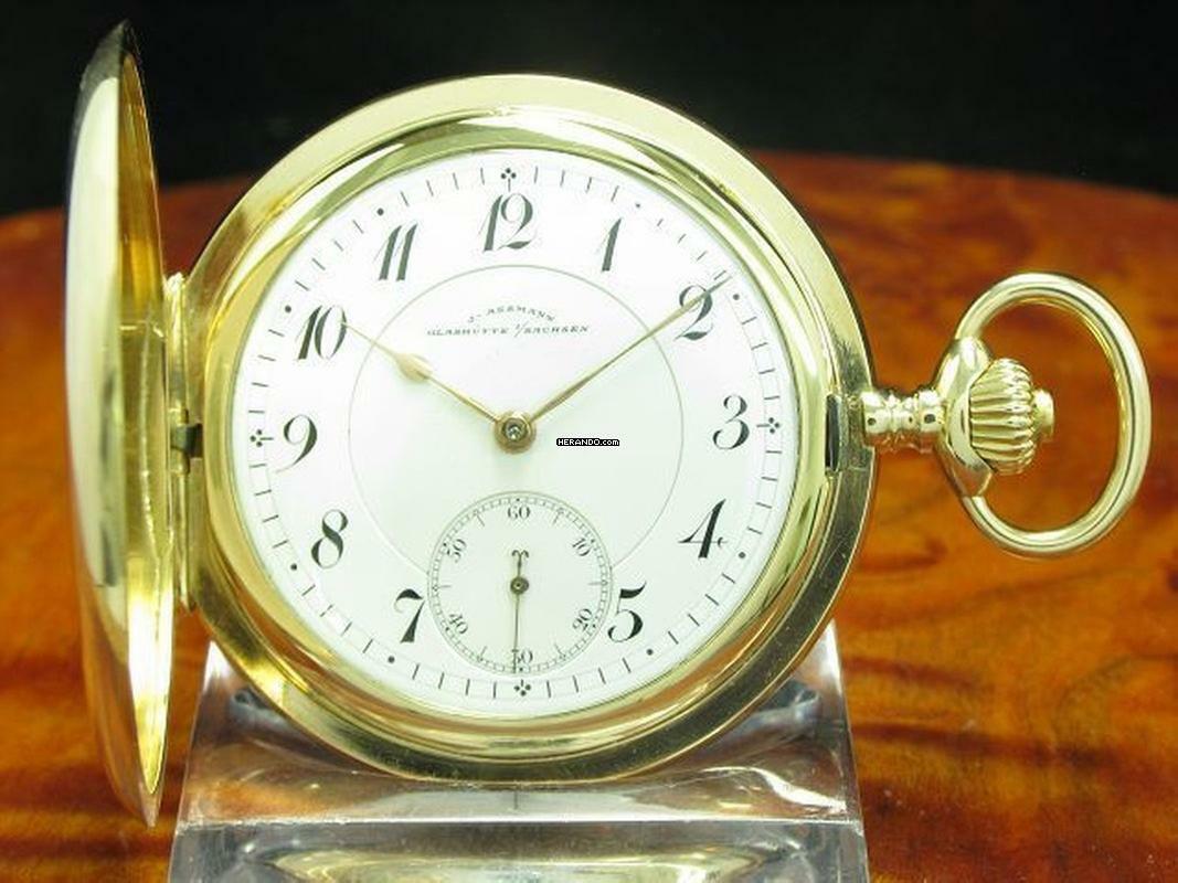 J. Assmann 14kt 585 Gold Savonette Sprungdeckel Taschenuhr </h1>