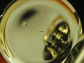 Thumbnail von J. Assmann 14kt 585 Gold Savonette Sprungdeckel Taschenuhr </h1>