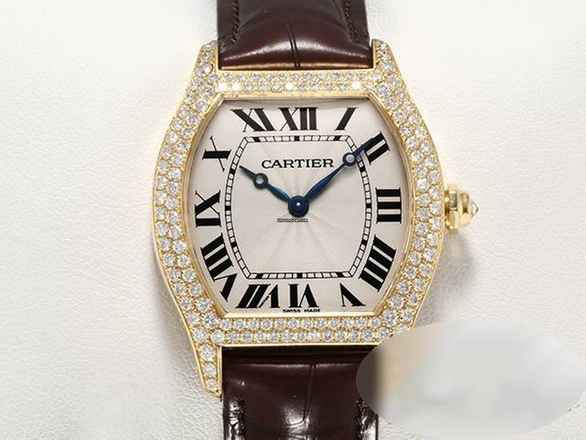  Cartier Tortue Gelbgold 750 Diamanten Brillanten Grosses Modell Gold Wa503751 18kt Yellow Gold  