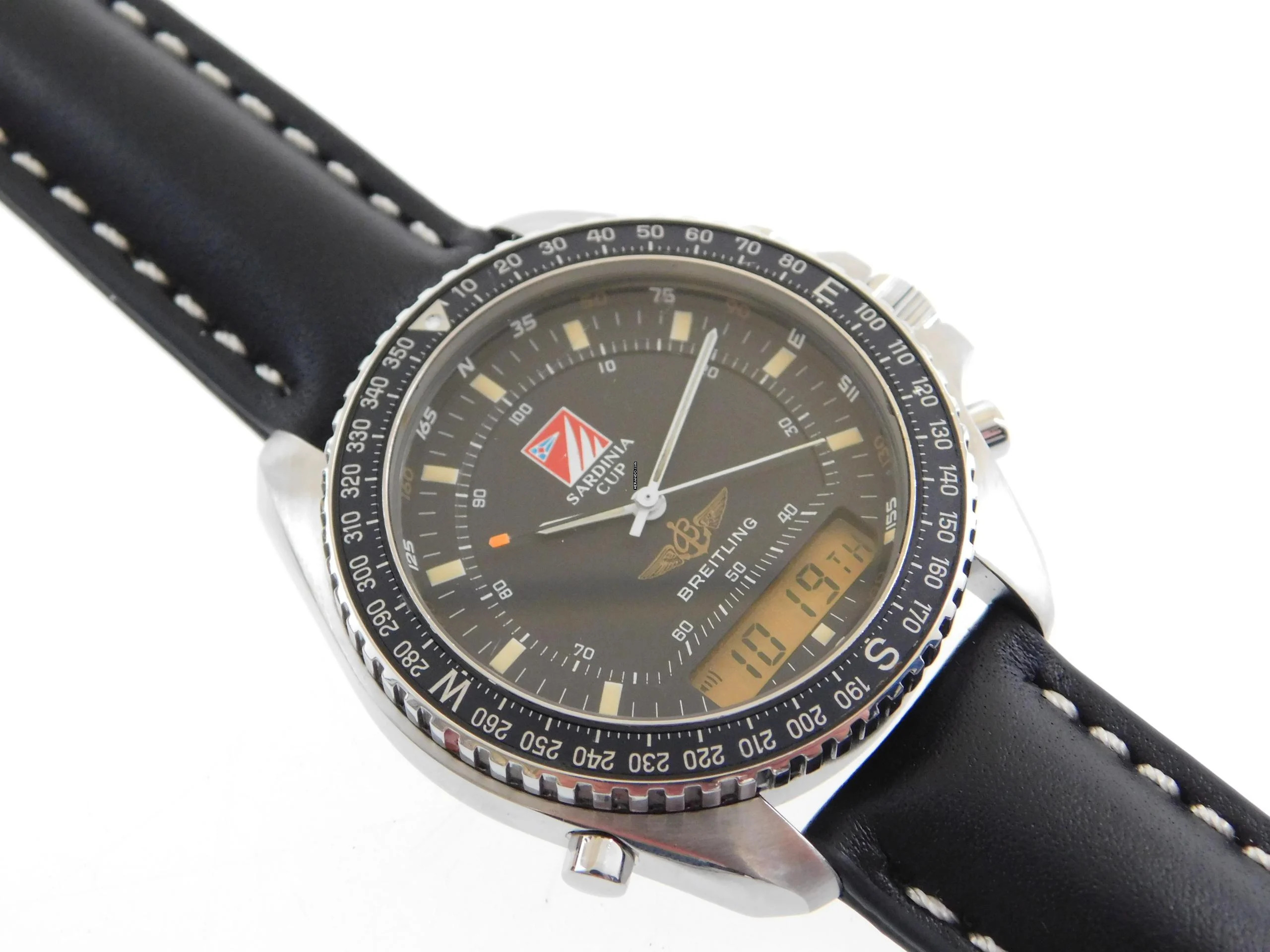 Breitling Pluton Navitimer Pluton Sardinia Cup limited Ed schwarzes Blatt 42 mm im sehr schönen Zustand