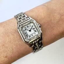 Thumbnail von Cartier Panthère Quartz 23mm Steel 0.55TCW Diamond Watch </h1>