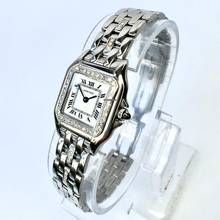 Thumbnail von Cartier Panthère Quartz 23mm Steel 0.55TCW Diamond Watch </h1>
