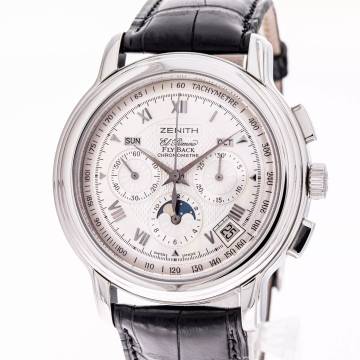  Zenith El Primero Chronomaster 42 Chronomaster GT Flyback 03.1240.4001 like NEW Full Set 2005 