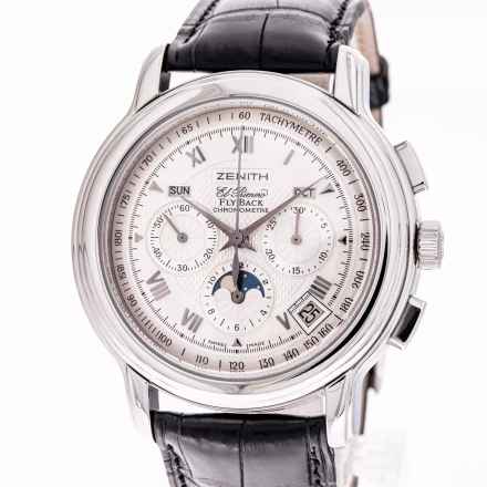 Zenith El Primero Chronomaster 42 Chronomaster GT Flyback 03.1240.4001 like NEW Full Set 2005 