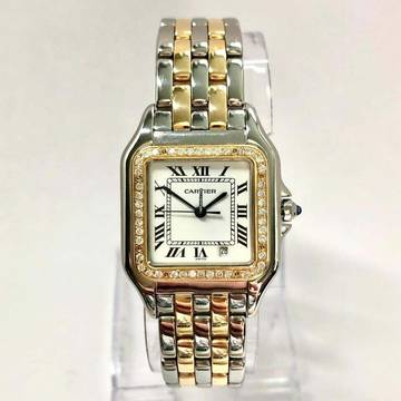 Cartier Panthère 27mm 2 Row Gold 0.36TCW DIAMOND Watch </h1> 