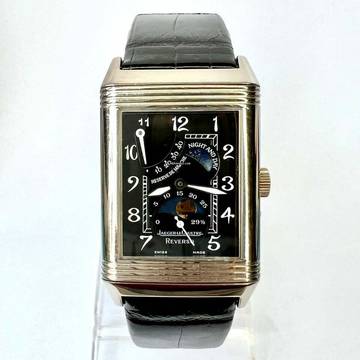  Jaeger-LeCoultre Reverso Night and Day 18K White Gold Watch </h1> 