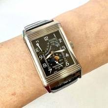 Thumbnail von Jaeger-LeCoultre Reverso Night and Day 18K White Gold Watch </h1>