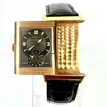 Thumbnail von Jaeger-LeCoultre Reverso Night-Day 18K Rose Gold Watch </h1>