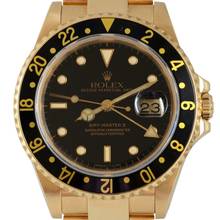Thumbnail von Rolex GMT-Master II 16718 Black dial Full Set 1992’s </h1>