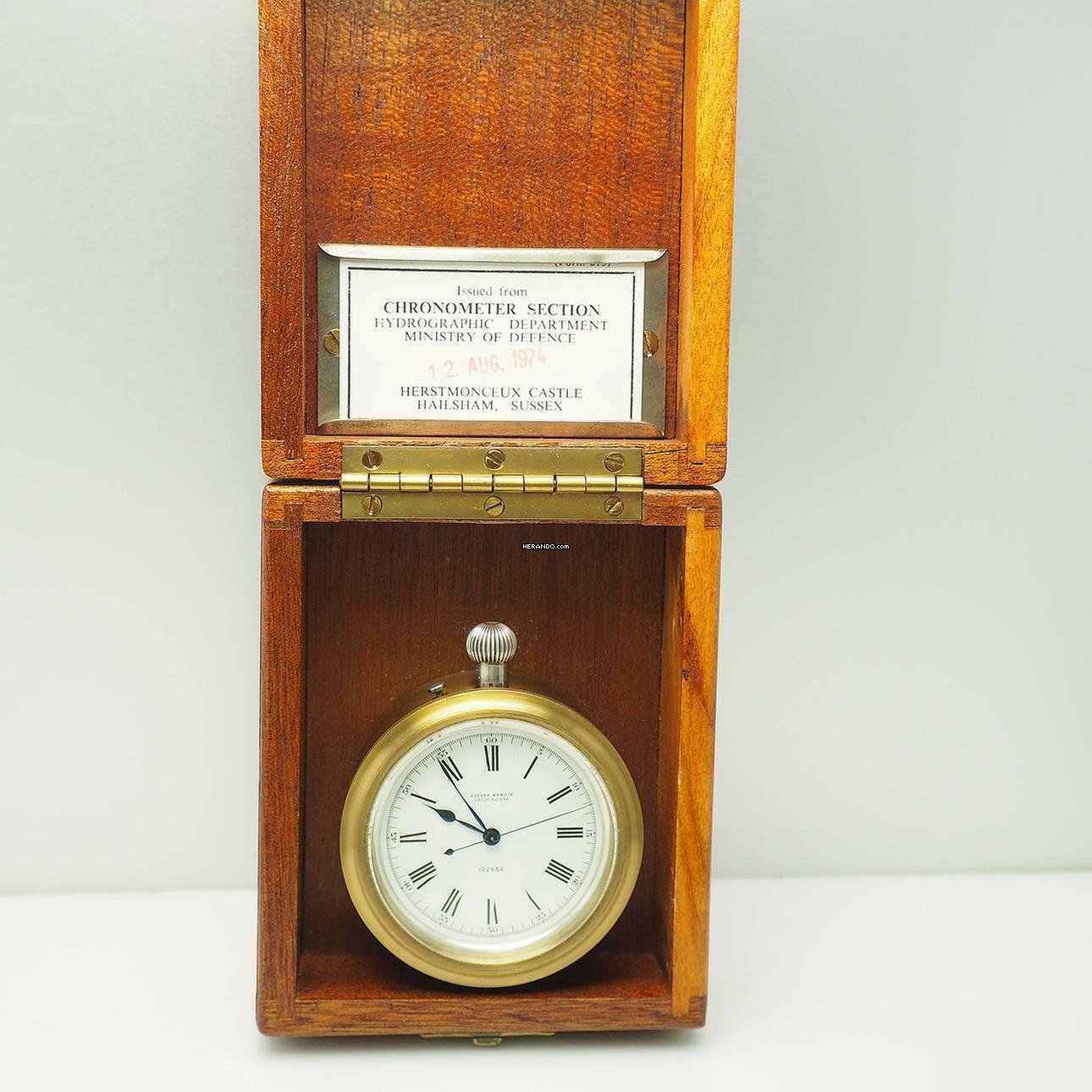 Ulysse Nardin Taschenuhr Navigations Borduhr Chronometer British Ministry of Defense
