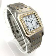 Thumbnail von Cartier Santos Galbée 29mm Automatic 2 Tone 0.94TCW DIAMOND Watch  </h1>