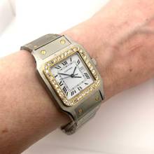 Thumbnail von Cartier Santos Galbée 29mm Automatic 2 Tone 0.94TCW DIAMOND Watch  </h1>