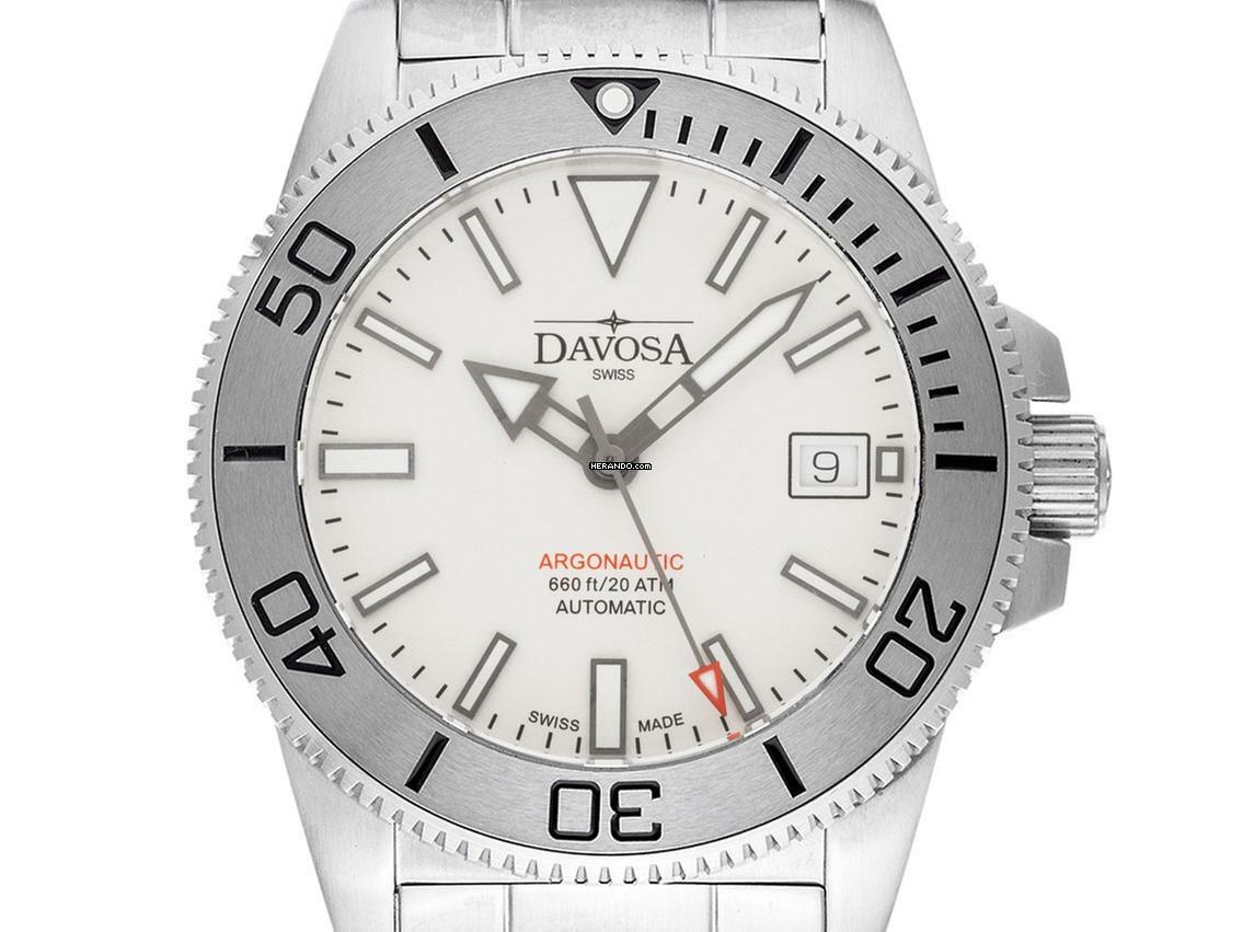 Davosa Argonautic Stahl Beyond Steel Automatik Armband Stahl 39mm Ref.161.532.10 Box&Pap. Full Set Neu
