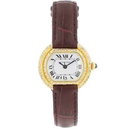  Cartier Ellipse Yellow Gold Diamonds  