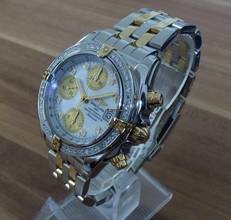 Thumbnail von Breitling Chrono Cockpit Stahl / 18k Gold MOP und Diamanten </h1>