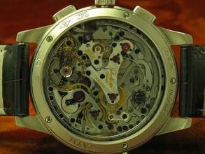 Thumbnail von Glashütte Original PanoRetroGraph 18kt 750 Gold Herrenuhr / Ref 60-01-02-02-06 </h1>