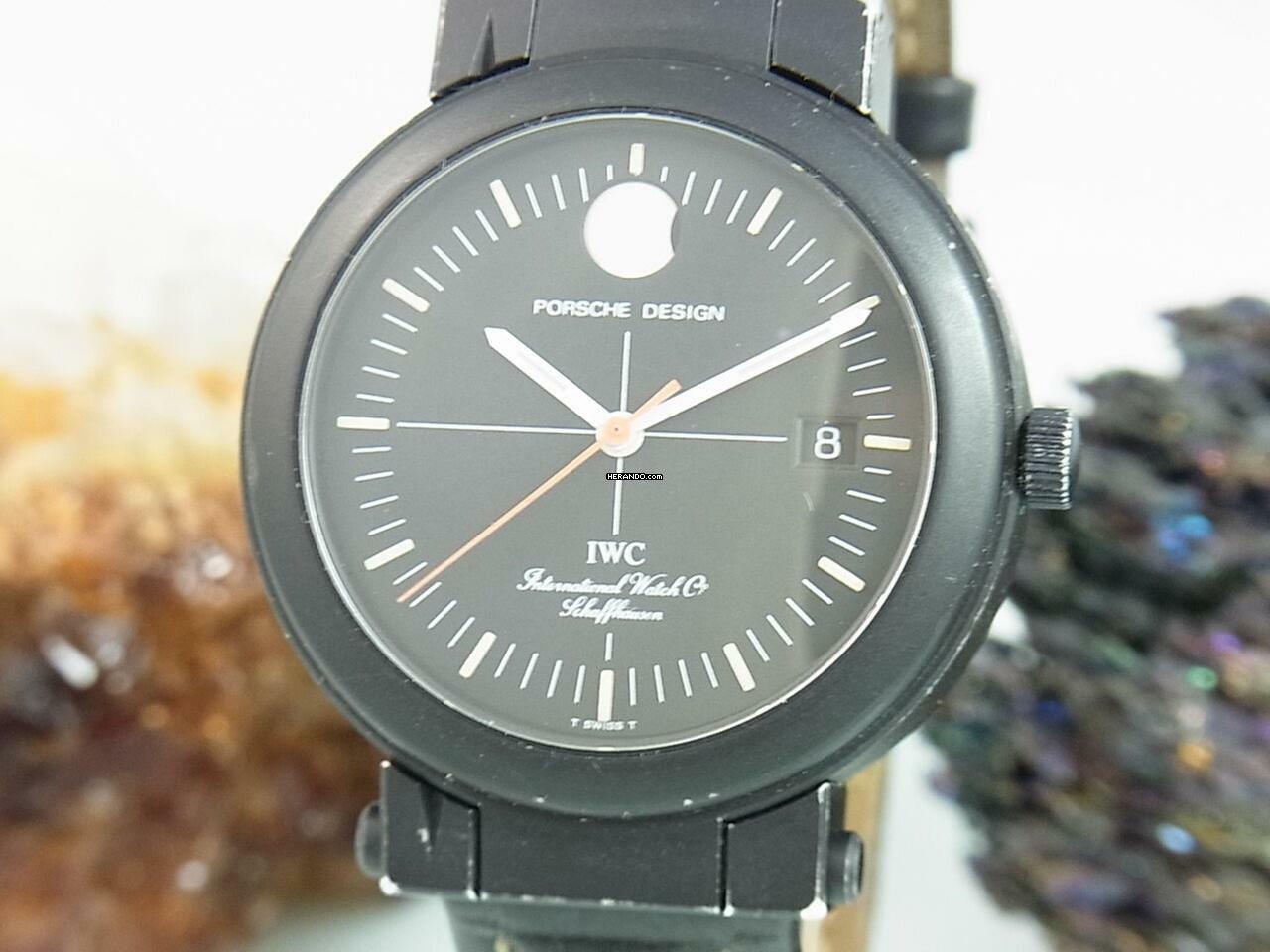 IWC Porsche Design Kompass Porsche Design Automatik Mondphase 3551 Herrenuhr Military Compass </h1>