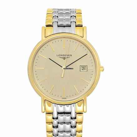  Longines Présence L47902327 - La Grande Classique Quartz Champagne Dial Stainless Steel Men's Watch </h1> 