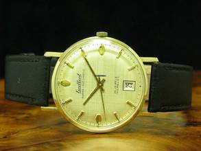 Thumbnail von Excellent 14kt 585 Gold Automatic Herrenuhr Mit Datum / Kaliber As 1716-17 </h1>