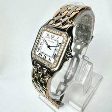 Thumbnail von Cartier Panthère Quartz Jumbo 29mm 3 Row Gold 0.55TCW DIAMOND Watch </h1>