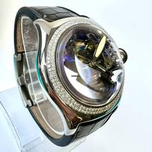 Thumbnail von Corum Bubble Automatic 45mm Steel 1.85TCW Diamond Watch Skeleton Case </h1>