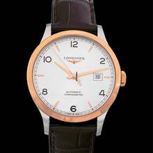 Thumbnail von Longines Record L28215762 - Record Automatic Silver Dial Stainless Steel Men's Watch </h1>