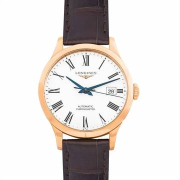  Longines L28208112 - Longines Heritage Automatic White Dial 18kt Rose Gold Unisex Watch </h1> 