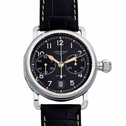  Longines Avigation L27834530 - Longines Heritage Automatic Black Dial Stainless Steel Men's Watch </h1> 