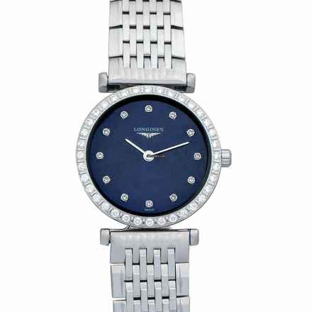  Longines La Grande Classique L43410976 - La Grande Classique Quartz Blue Dial Stainless Steel Ladies Watch </h1> 