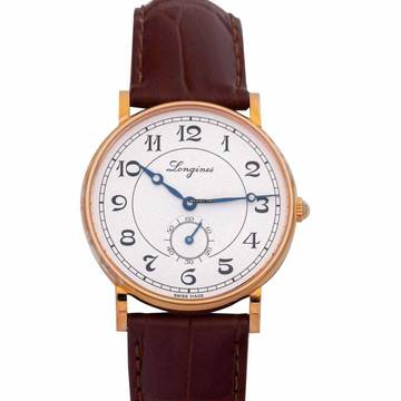  Longines Présence Heritage L47678732 - Présence Automatic Silver Dial 18kt Rose Gold Men's Watch </h1> 