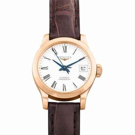  Longines Record L23208112 - Record Automatic White Dial 18kt Rose Gold Ladies Watch </h1> 