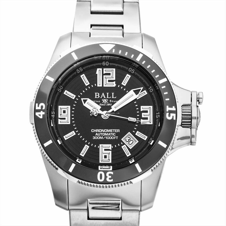 Ball Engineer Hydrocarbon DM2136A-SC-BK - Engineer Hydrocarbon Automatic Black Dial Stainless Steel Men's Watch </h1>