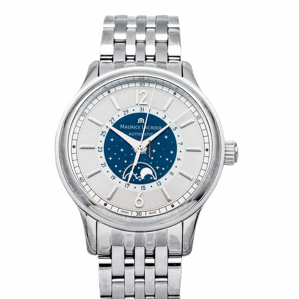 Maurice Lacroix Les Classiques LC6168-SS002-122 - Les Classiques Automatic Silver-tone Dial Stainless Steel Men's Watch </h1>