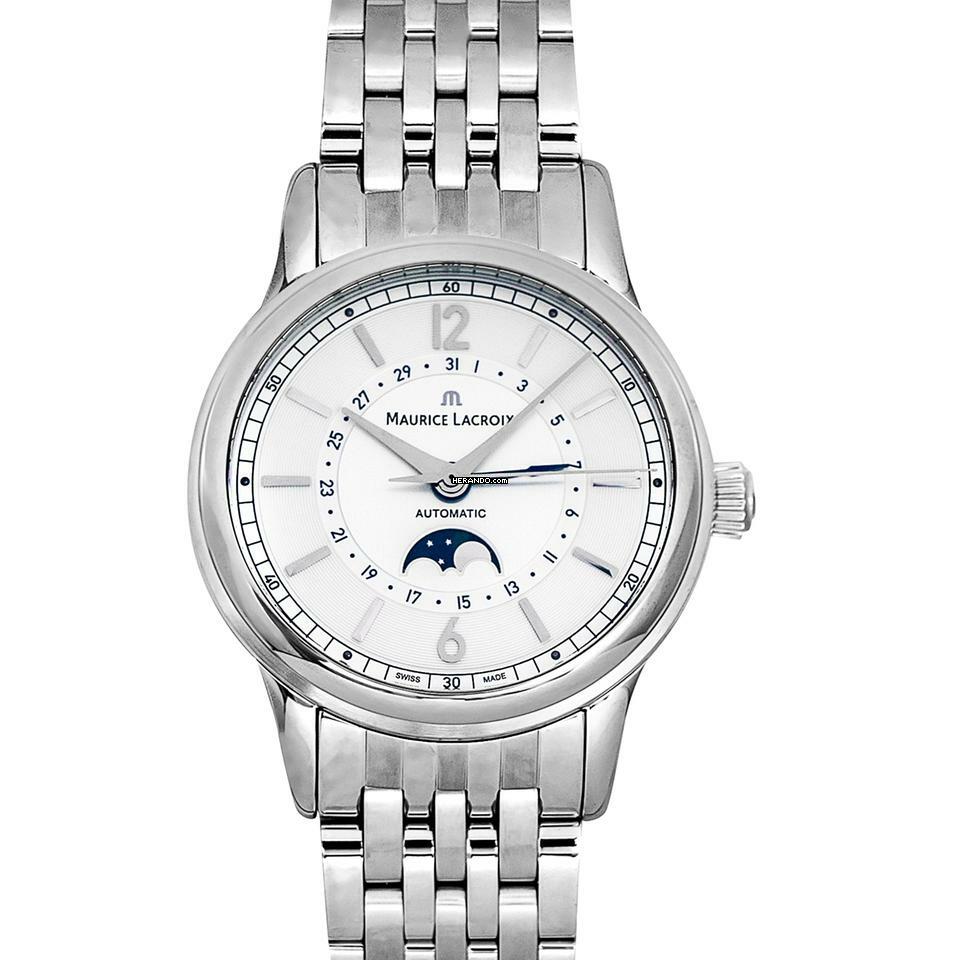 Maurice Lacroix Les Classiques LC6168-SS002-120 - Les Classiques Automatic Silver-tone Dial Stainless Steel Men's Watch </h1>