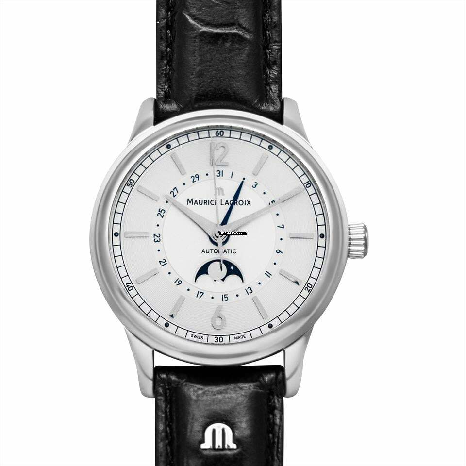 Maurice Lacroix Les Classiques LC6168-SS001-120 - Les Classiques Automatic Silver Dial Stainless Steel Men's Watch </h1>