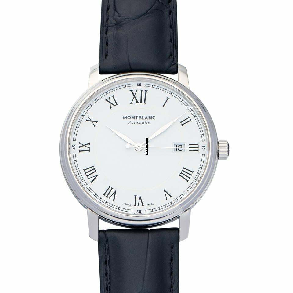 Montblanc Tradition 112609 - Tradition Automatic White Dial Stainless Steel Men's Watch </h1>