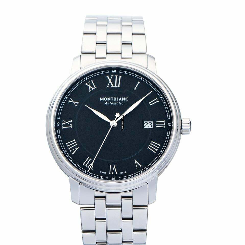 Montblanc 116483 - Heritage Chronometrie Automatic Black Dial Stainless Steel Men's Watch </h1>