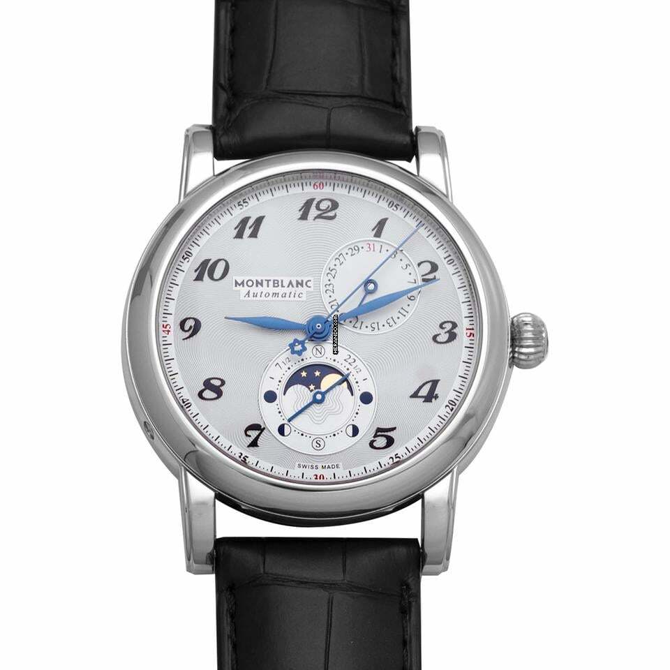 Montblanc Star 110642 - Star Twin Moonphase Automatic Silver Dial Stainless Steel Men's Watch </h1>