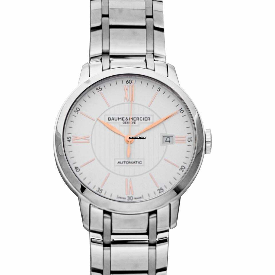 Baume & Mercier Classima M0A10374 - Classima Automatic White Dial Stainless Steel Men's Watch </h1>