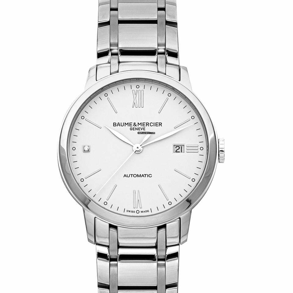 Baume & Mercier Classima M0A10311 - Classima Automatic White Dial Stainless Steel Men's Watch </h1>