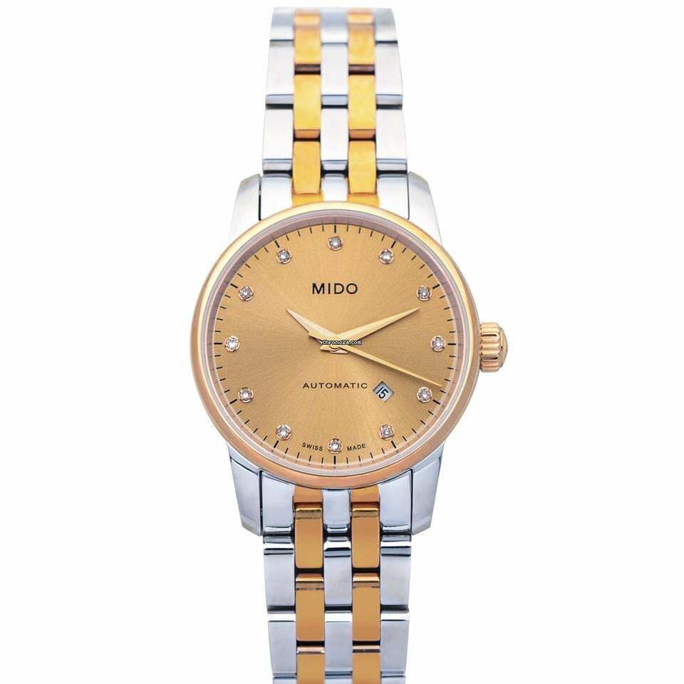 Mido Baroncelli III M7600.9.67.1 - Baroncelli III Automatic Bronze Dial Stainless Steel Ladies Watch </h1>