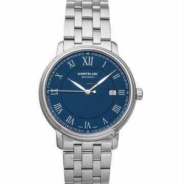  Montblanc Tradition 117830 - Tradition Automatic Blue Dial Stainless Steel Men's Watch </h1> 