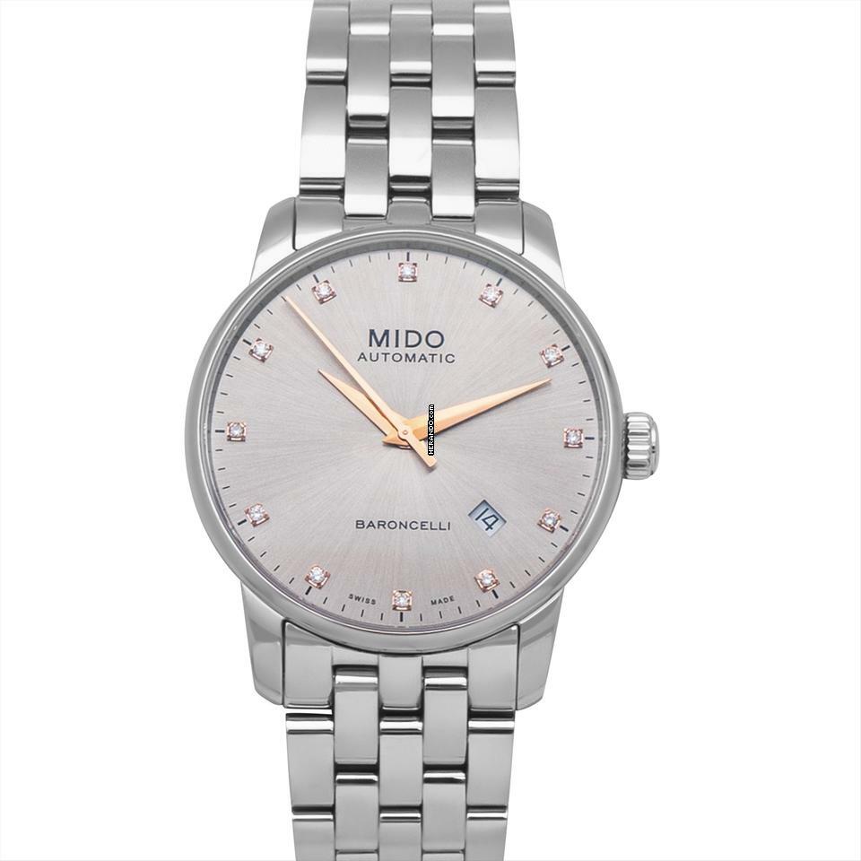 Mido Baroncelli III M8600.4.67.1 - Baroncelli III Automatic Silver Dial Stainless Steel Men's Watch </h1>