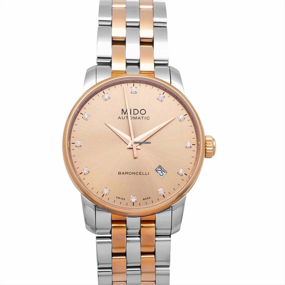 Mido Baroncelli III M8600.9.67.1 - Baroncelli III Automatic Bronze Dial Stainless Steel Men's Watch </h1>