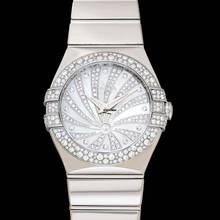 Thumbnail von Omega Constellation Quartz 123.55.27.60.55.014 - Constellation Quartz White Dial 18kt White Gold Ladies Watch </h1>