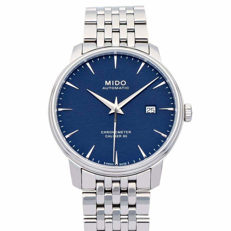 Mido Baroncelli III M027.408.11.041.00 - Baroncelli III Automatic Blue Dial Stainless Steel Men's Watch </h1>