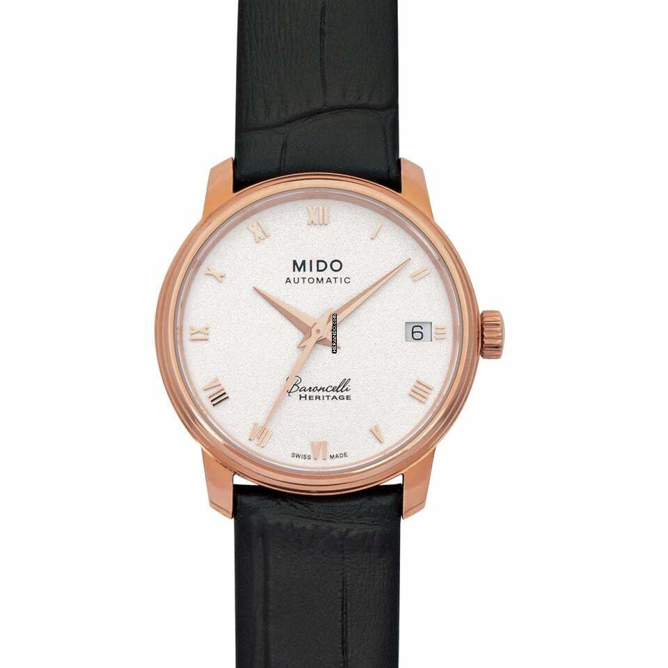 Mido Baroncelli III M027.207.36.013.00 - Baroncelli III Automatic White Dial Stainless Steel Ladies Watch </h1>