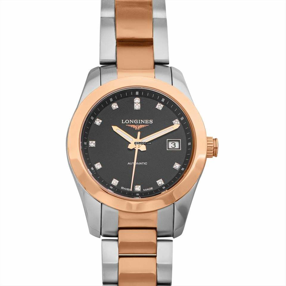 Longines Conquest Classic L22855587 - Conquest Automatic Black Dial Stainless Steel Ladies Watch </h1>